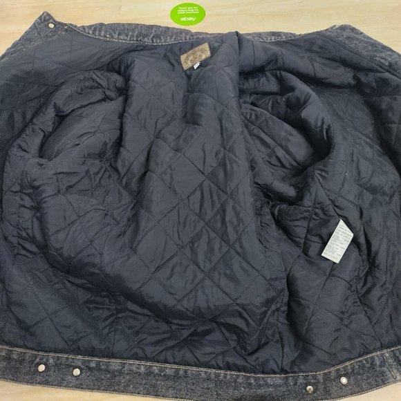 Vintage Armani Jeans Denim Jacket  Mens 34 Gray Acidwash Made in Italy - Picture 10 of 16